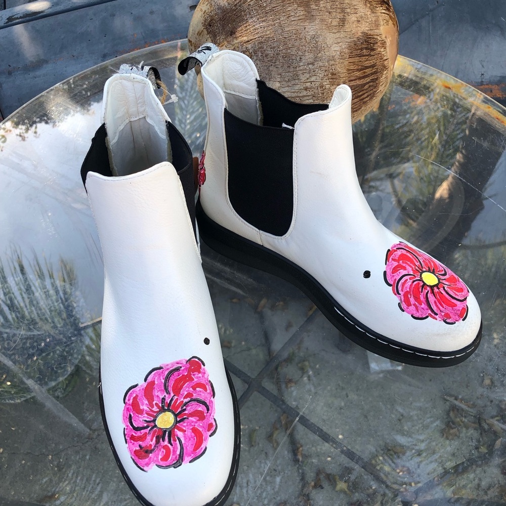 Hand painted boots